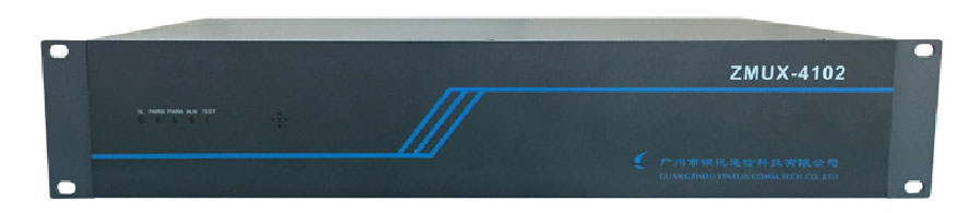 新一代多業(yè)務(wù)接入傳輸平臺 衛(wèi)星IP通信系統(tǒng)解決方案 ZMUX-4102正面示意圖